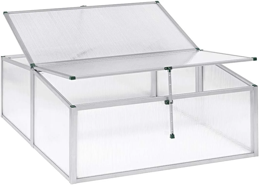 Beckmann FS2 Frühbeet Typ Allgäu Modell 2 – Extrem Stabil: Hagelfeste 6mm Platten – Made in Germany – UV-Schutz—Premium Aluminium Mini-Gewächshaus – 100x120cm - Bild 1