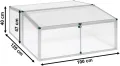 Beckmann FS2 Frühbeet Typ Allgäu Modell 2 – Extrem Stabil: Hagelfeste 6mm Platten – Made in Germany – UV-Schutz—Premium Aluminium Mini-Gewächshaus – 100x120cm - Thumbnail 4