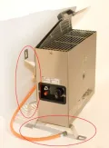 Gasofen Stand und Wand 4 KW Edelstahl - Thumbnail 1