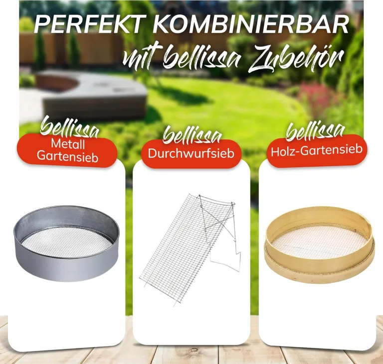 bellissa – Gabionen Kräuterspirale verzinkt 110x90x60cm - Kräuterschnecke Bausatz - Hochbeet Pflanzring für Kräuter & Gemüse mit Trennfolie - Witterungsbeständig & langlebig - Für Garten & Terrasse – Bild 7