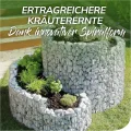 bellissa – Gabionen Kräuterspirale verzinkt 110x90x60cm - Kräuterschnecke Bausatz - Hochbeet Pflanzring für Kräuter & Gemüse mit Trennfolie - Witterungsbeständig & langlebig - Für Garten & Terrasse - Thumbnail 3