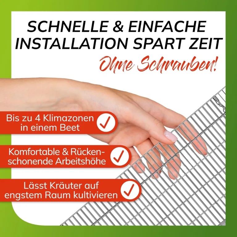 bellissa – Gabionen Kräuterspirale verzinkt 200x150x80cm - Kräuterschnecke Bausatz - Hochbeet Pflanzring für Kräuter & Gemüse mit Trennfolie - Witterungsbeständig & langlebig - Für Garten & Terrasse – Bild 6
