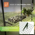 BioGreen Regal für Gewächshaus „Bruno“ 40 × 120 cm – klappbar, galvanisierter Stahl, mehr Platz im Gewächshaus, einfache Montage mit Alukonsolen - Thumbnail 4