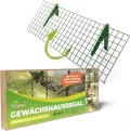 BioGreen Regal für Gewächshaus „Bruno“ 40 × 120 cm – klappbar, galvanisierter Stahl, mehr Platz im Gewächshaus, einfache Montage mit Alukonsolen - Thumbnail 1