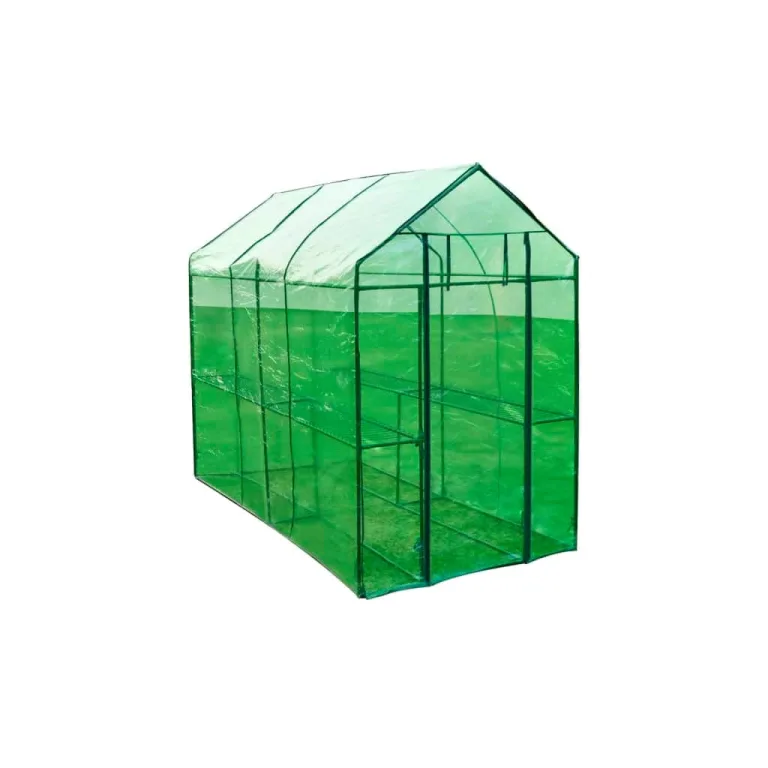 vidaXL Gewächshaus Stahl XL Treibhaus Tomatenhaus Pflanzenhaus Frühbeet Garten – Bild 1