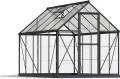 Palram Aluminium GewächsHaus Gartenhaus Hybrid 6x10 anthrazit /310x185x209 cm (LxBxH),Grau - Thumbnail 1