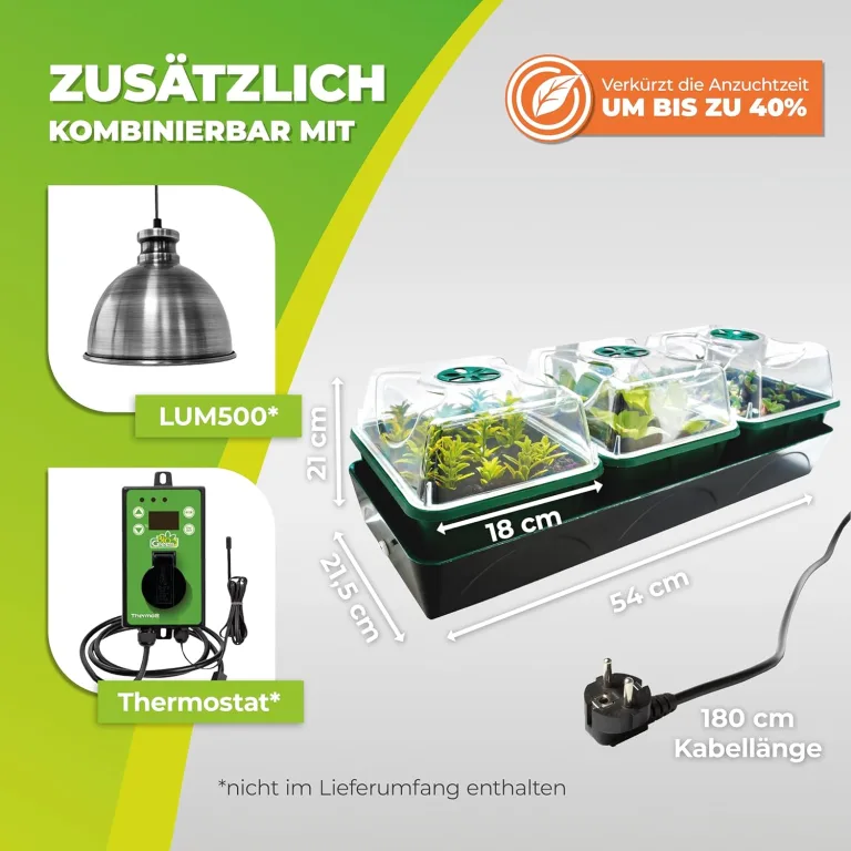 Bio Green Zimmergewächshaus Hollandia Aufzuchtstation – Bild 6