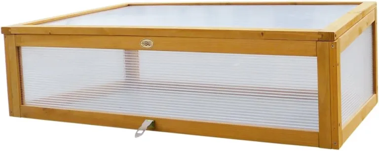 Habau 2855 Frühbeet Aufsatz für Habau Hochbeet, 115 x 53 x 32 cm, Gelb – Bild 2