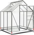 Deuba® Fundament verzinkt 190x190cm Stahlfundament Gewächshaus Treibhaus Rahmen inkl. Montagematerial - Thumbnail 2