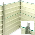 DEMA Metall Hochbeet Rosendaal 1x1x0,8 m - Gartenbeet, Gemüsebeet, Pflanzbeet - Grün, Holzoptik, Langlebig, Verzinkt - Für Garten, Balkon, Terrasse - Thumbnail 3