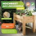 Hochbeet Windsor aus Lärchenholz für Balkon L 100 x B 60 x H 75 cm - Thumbnail 3