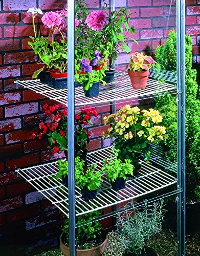 Vitavia Gewächshäuser Drahtregalset für Gewächshaus Ida 900 und 1300, Metall, 2 Regale, B 63 x H 61 cm, für Pflanzen und Gartenutensilien – Bild 1