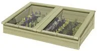Gartenwelt Riegelsberger Hochbeet 100x69x80 cm Lärche mit 6 Pflanzkasteneinsätzen Kräuterbeet Pflanzbeet Gemüsebeet – Bild 10