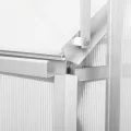 Zelsius Aluminium Gewächshaus mit Fundament 250 x 190 cm | 6 mm Hohlkammerplatten, UV-beständig, Winterfest | Treibhaus, Pflanzenhaus, Tomatenhaus, Frühbeet, Anbau Gewächshaus, Tomatengewächshaus - Thumbnail 6