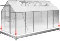 DEUBA® Fundament verzinkt 190x122 cm Stahlfundament Gewächshaus Treibhaus Rahmen inkl. Montagematerial - Thumbnail 5