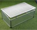 Frühbeet Alu 100x60x40cm Polycarbonat Gewächshaus Frühbeetkasten Treibhaus - Thumbnail 2