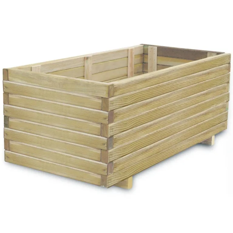 vidaXL Holz Hochbeet 50x50cm Pflanzkübel Blumenkasten Blumentopf Blumenkübel – Bild 9