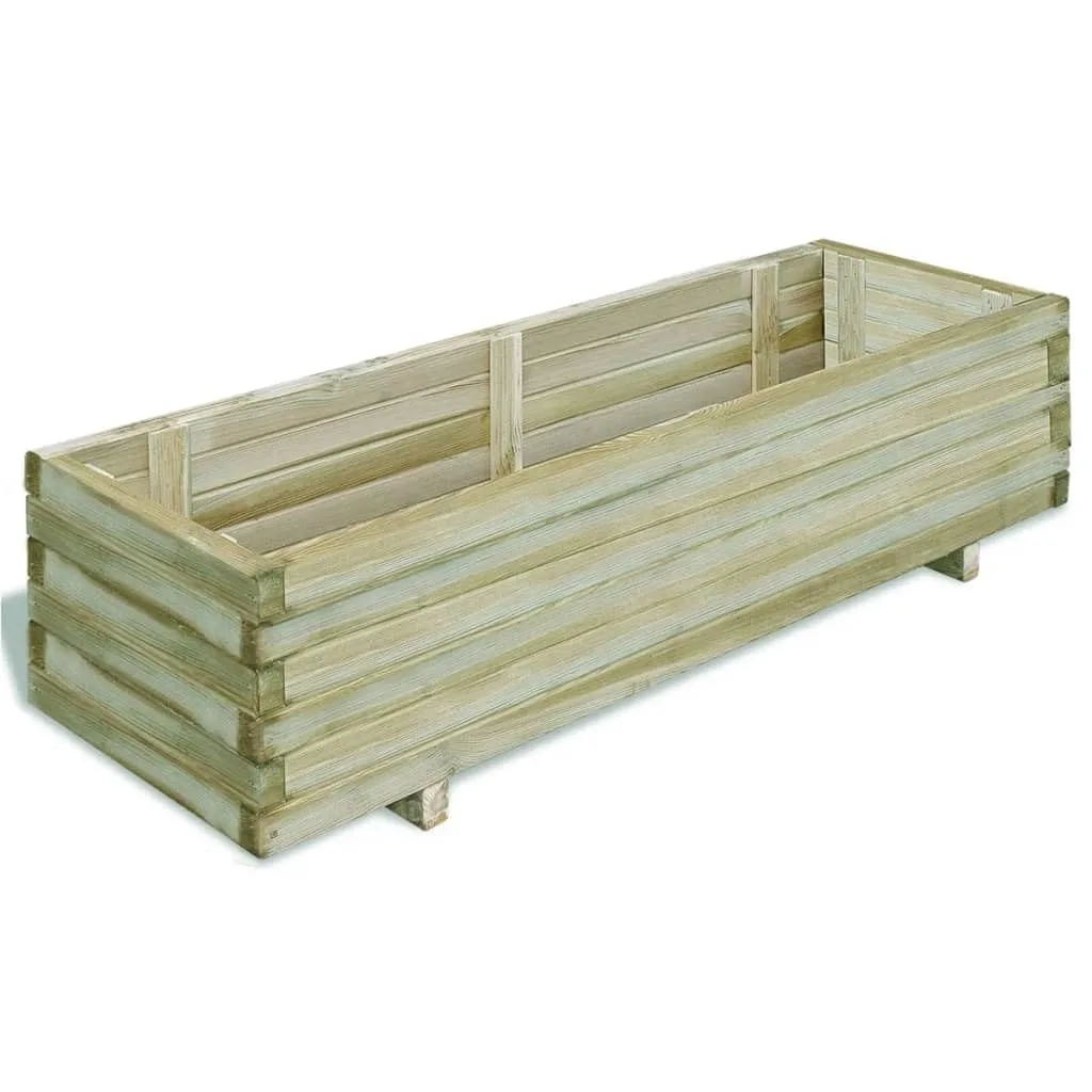 vidaXL Holz Hochbeet Pflanzkasten Blumenkasten Blumenkübel Pflanzkübel Garten - Bild 1