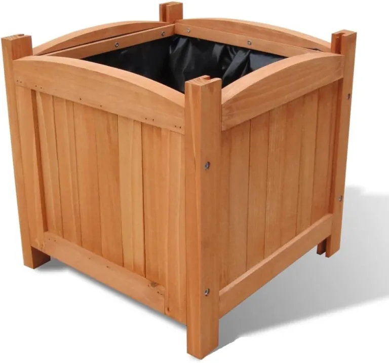 vidaXL 2X Holz Hochbeet Pflanzkübel Blumenkasten Blumenkübel Pflanztrog Garten – Bild 3