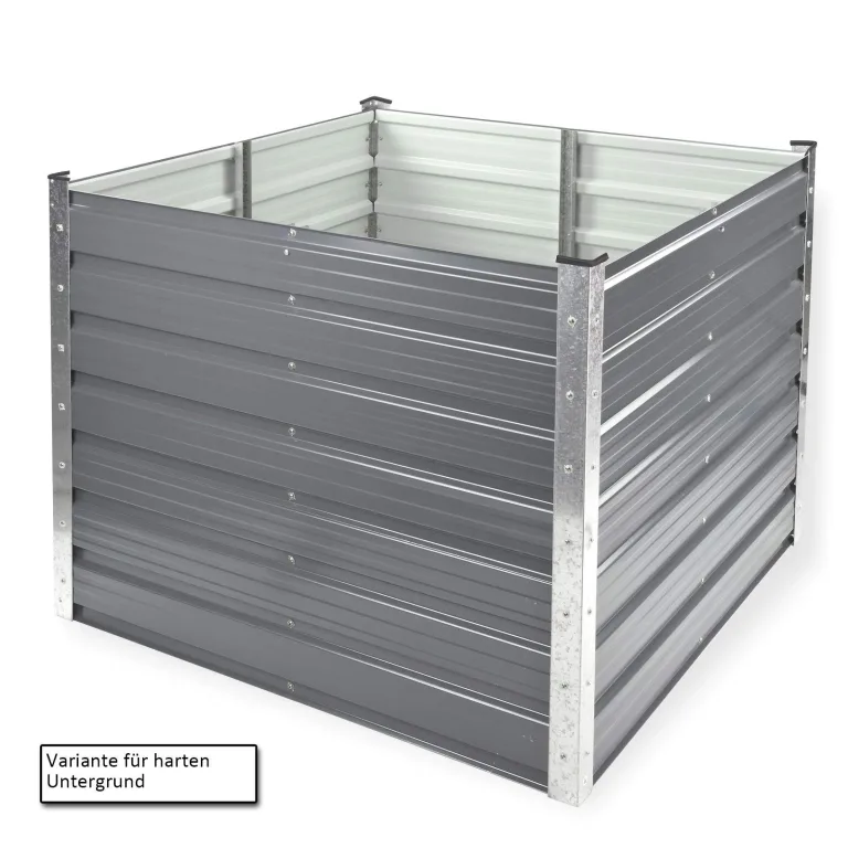 Metall Hochbeet Gartenbeet Pflanzbeet Blumenbeet Garten Beet Rosendaal anthrazit – Bild 2