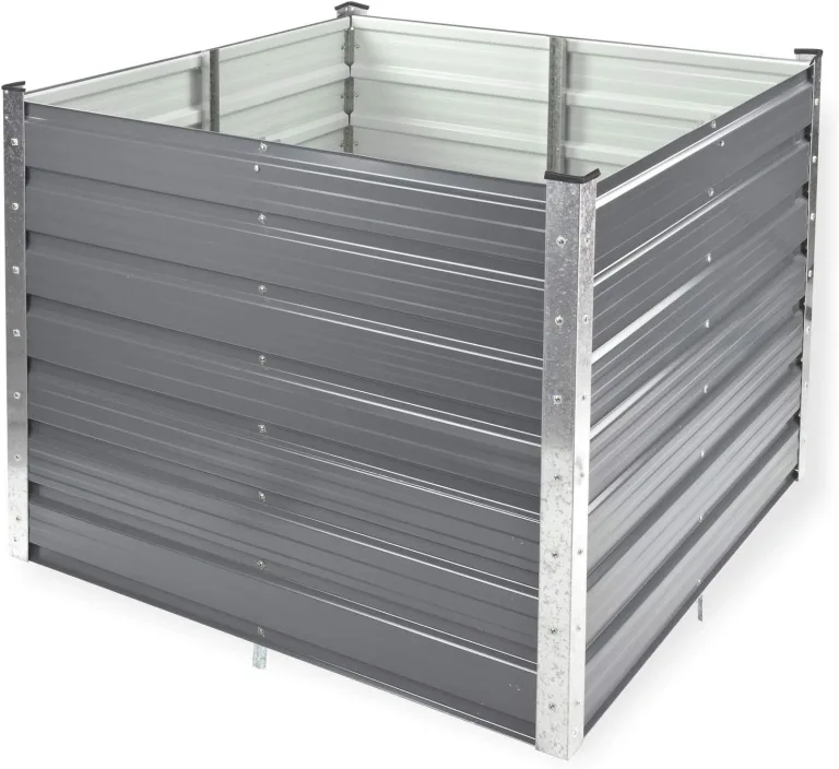 DEMA Metall Hochbeet Rosendaal 99x99x80 cm - Gartenbeet, Gemüsebeet, Pflanzbeet - Langlebig, Verzinkt, Wetterfest - Für Garten, Balkon, Terrasse – Bild 7