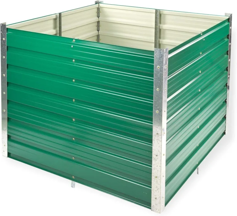 DEMA Metall Hochbeet Rosendaal 99x99x80 cm - Gartenbeet, Gemüsebeet, Pflanzbeet - Langlebig, Verzinkt, Wetterfest - Für Garten, Balkon, Terrasse – Bild 8