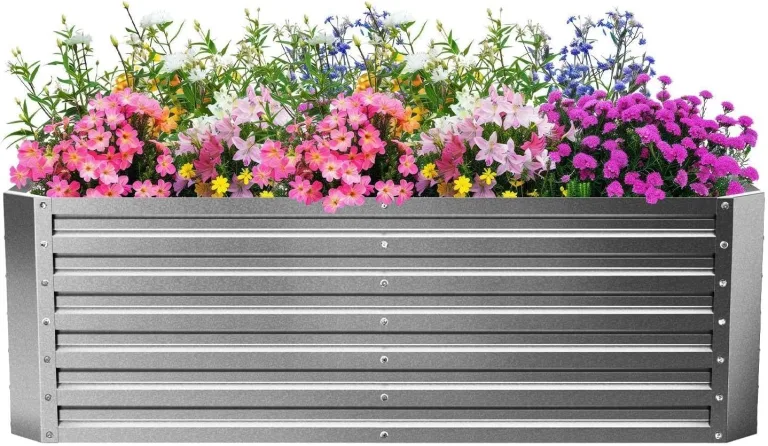 Gabiona | Hochbeet Metall verzinkt 184x90x60 cm – Großes Hochbeet für Garten, Gemüse, Kräuter & Blumen – Wetterfest, rostfrei, stabil – 990 L Volumen – Pflanzkasten rechteckig – Bild 1
