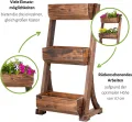 empasa Vertikales Hochbeet 'RAISE 3' Blumenkasten Pflanzkübel Frühbeet Kräuterbeet aus Holz mit drei Etagen, 62 x 47 x 117 cm - Thumbnail 5