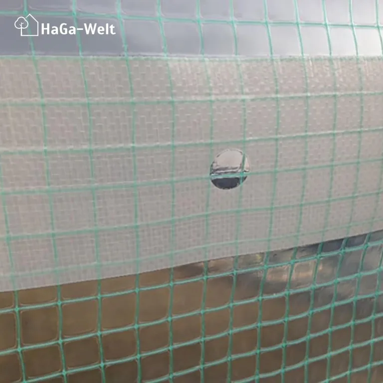 HaGa Gitterfolie 4m Breite in transparent – Extrastarke Folie für Gewächshaus klein & groß – als Gewächshausfolie & Winterschutz (Meterware) – Bild 9