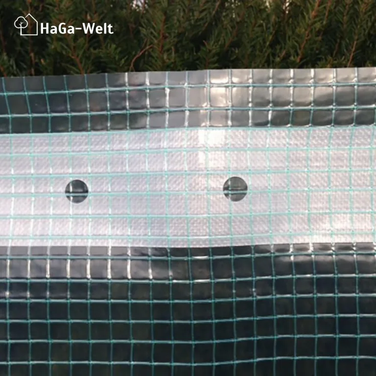 HaGa Gitterfolie 4m Breite in transparent – Extrastarke Folie für Gewächshaus klein & groß – als Gewächshausfolie & Winterschutz (Meterware) – Bild 10