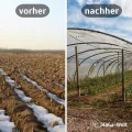 HaGa Gitterfolie 4m Breite in transparent – Extrastarke Folie für Gewächshaus klein & groß – als Gewächshausfolie & Winterschutz (Meterware) - Thumbnail 4