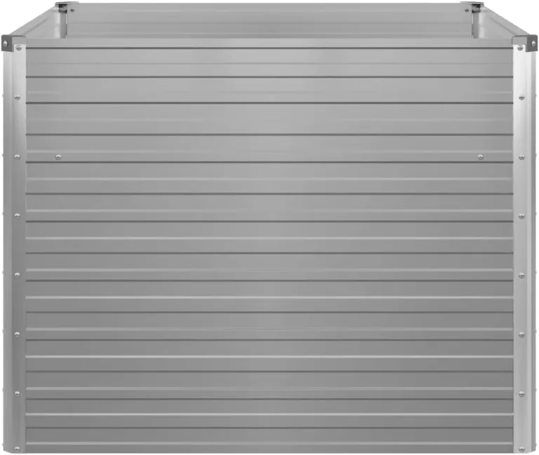 vidaXL Hochbeet Verzinkter Stahl 100x100x77cm Gartenbeet Gemüsebeet Pflanzbeet – Bild 8
