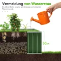 KING BIRD Hochbeete-Kit 258x90x30cm, verzinkt Gartenbeet Pflanzkübel Pflanzkasten mit 8 T-Etiketten&Handschuhen,Grün - Thumbnail 7