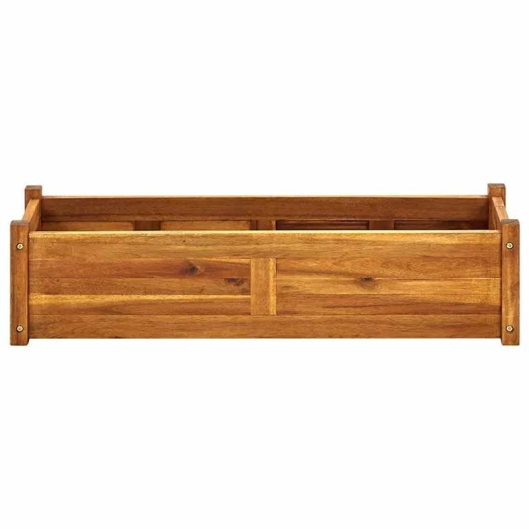 vidaXL Akazienholz Hochbeet 100x30x25 cm Pflanzkasten Blumenkasten Gemüsebeet – Bild 6
