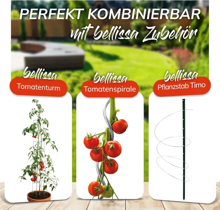 bellissa Tomatendach Höhenverstellbares Schutzdach für Tomaten - L:150 x B:120 x H:125-185 cm – Bild 5