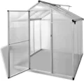 vidaXL Gewächshaus UV-beständig Wärmedämmung Gartenhaus Treibhaus Tomatenhaus Pflanzenhaus Frühbeet Garten Verstärktes Aluminium 3,46m² - Thumbnail 1