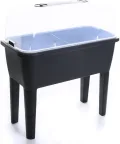 Hochbeet Anzuchttopf Blumentopf Frühbeet Gewächshaus Blumenkasten 3 Farben von rg-vertrieb (Anthrazit) - Thumbnail 2