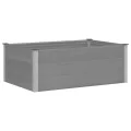 vidaXL Garten Hochbeet Pflanzkasten Blumenkasten Gemüsebeet Pflanzkübel Blumenkübel Frühbeet Gartenbeet Pflanzbeet WPC 150x100x54cm Grau - Thumbnail 1