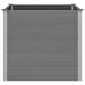 vidaXL Garten Hochbeet Pflanzkasten Blumenkasten Gemüsebeet Pflanzkübel Blumenkübel Frühbeet Gartenbeet Pflanzbeet WPC 100x100x91cm Grau - Thumbnail 7