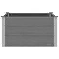vidaXL Garten Hochbeet Pflanzkasten Blumenkasten Gemüsebeet Pflanzkübel Blumenkübel Frühbeet Gartenbeet Pflanzbeet WPC 100x100x54cm Grau - Thumbnail 7