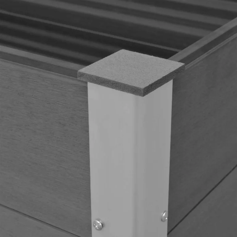 vidaXL Hochbeet WPC 100x50x54cm Grau Pflanzkübel Pflanzkasten Blumenkasten – Bild 6