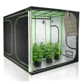 Growzelt 200 x 200 x 200 cm | MyHomeGrow Grow Tent, schwarz grün | Indoor Grow Tent für Pflanzenzucht | Growbox, Homegrow, Growschrank | Zuchtzelt, Pflanzenzelt, Anzuchtzelt, Gewächshaus - Thumbnail 1