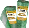 Reißfeste Gewächshaus-Folie Gitterfolie mit Nagelrand von Aquagart I UV-Stabile Folie für Tomatenhaus Frühbeetfolie I Gewebefolie Gartenfolie Grün 250g (6m, grün/transparent 2,0m breit) - Thumbnail 8