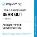 Aquagart Gewächshausfolie Gitterfolie Frühbeetfolie Gartenfolie 250g UV Stabil grün verschiedene Breiten und Längen (7m, grün/transparent 3,0m breit) - Thumbnail 9