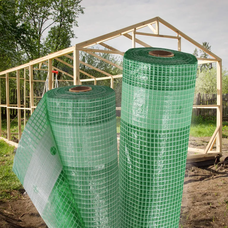 Aquagart Gewächshausfolie Gitterfolie Frühbeetfolie Gartenfolie 250g UV Stabil grün Verschiedene Breiten und Längen (4m, grün/transparent 1,5m breit) – Bild 7