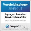 Aquagart Gewächshausfolie Gitterfolie Frühbeetfolie Gartenfolie 250g UV Stabil grün Verschiedene Breiten und Längen (14m, grün/transparent 1,5m breit) - Thumbnail 8