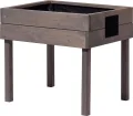 dobar® 58511FSC Kinderhochbeet mit Kreidetafel | Mini Hochbeet Holz | erhöhter Pflanzkasten für Kinder | Salatbeet auf Stelzen | Kleines Kräuterbeet für Garten/Terrasse/Balkon | 50 x 40 x 45 cm | Grau - Thumbnail 2