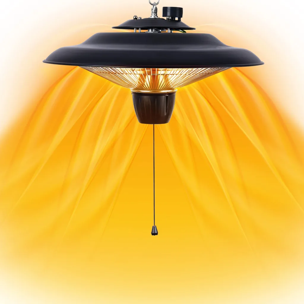 DONYER POWER Outdoor Heizungen für Garten Terrasse Heizungen Halogenheizung 800W & 2000W Elektrische Heizung für Gewächshaus Zelt