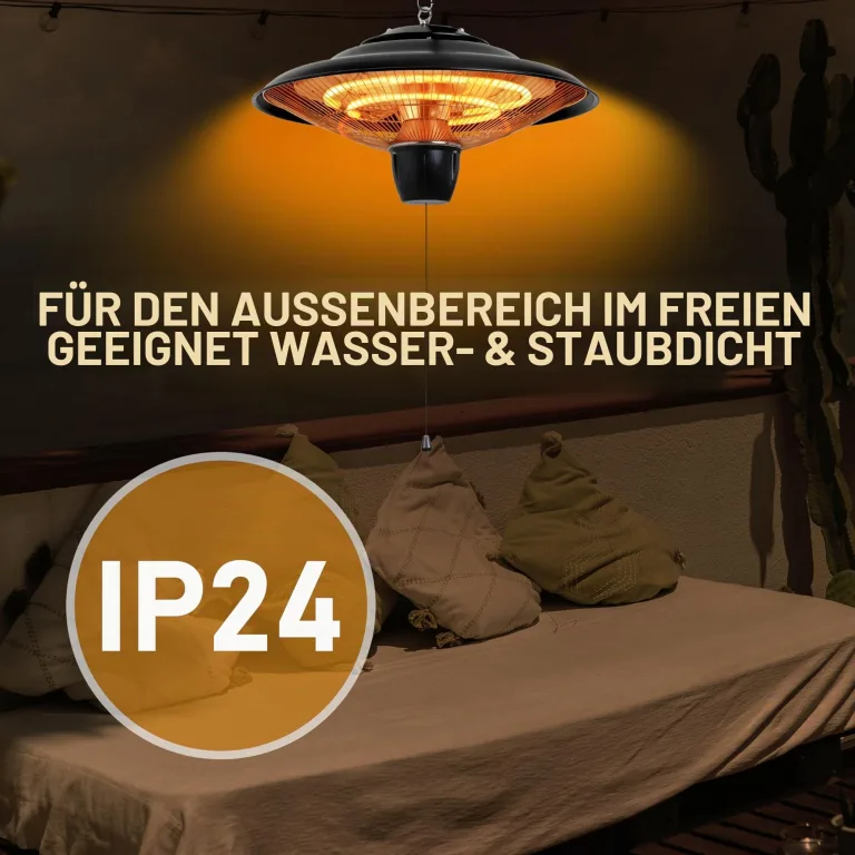 DONYER POWER Outdoor Heizungen für Garten Terrasse Heizungen Halogenheizung 800W & 2000W Elektrische Heizung für Gewächshaus Zelt – Bild 2