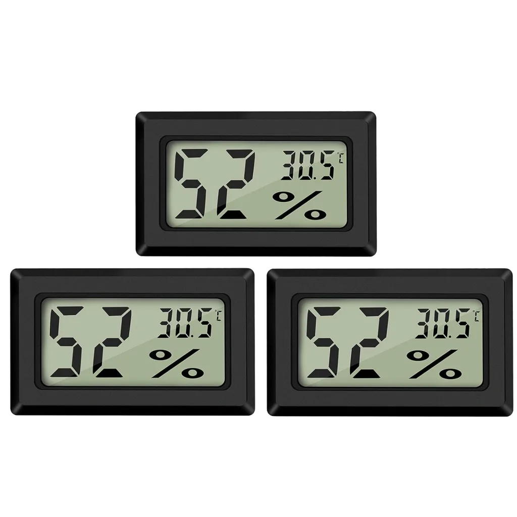 Digital Thermometer Temperatur Luftfeuchtigkeitmessgerät Hygrometer Mini für WohnzimmerInnen Gewächshaus